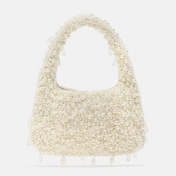 Zara Handbags - NWT Zara pearl shoulder bag